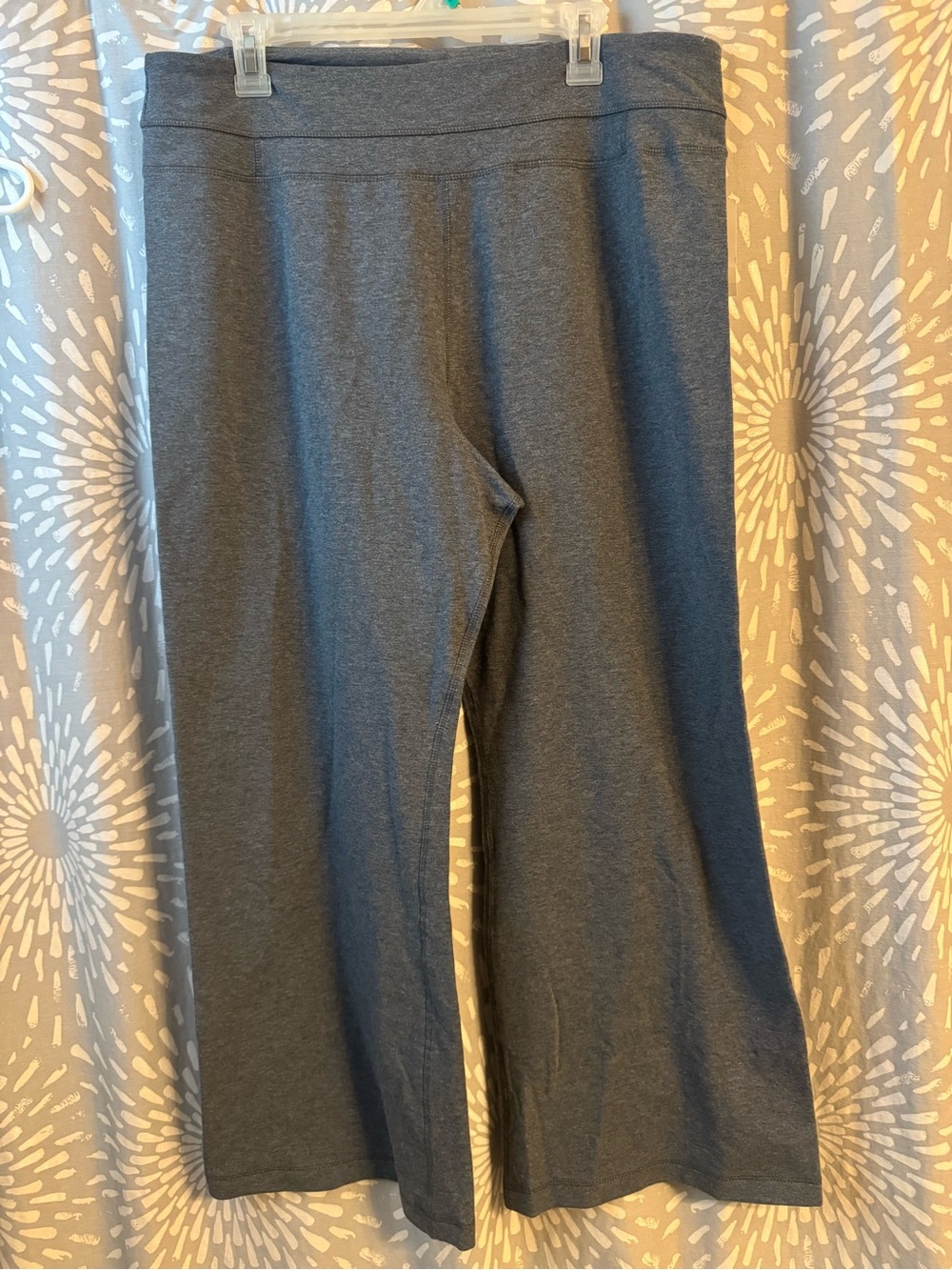 Lane Bryant Gray Wide-Leg Knit Pants